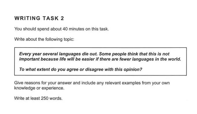 雅思寫作task2-5.5分(題目示意)
